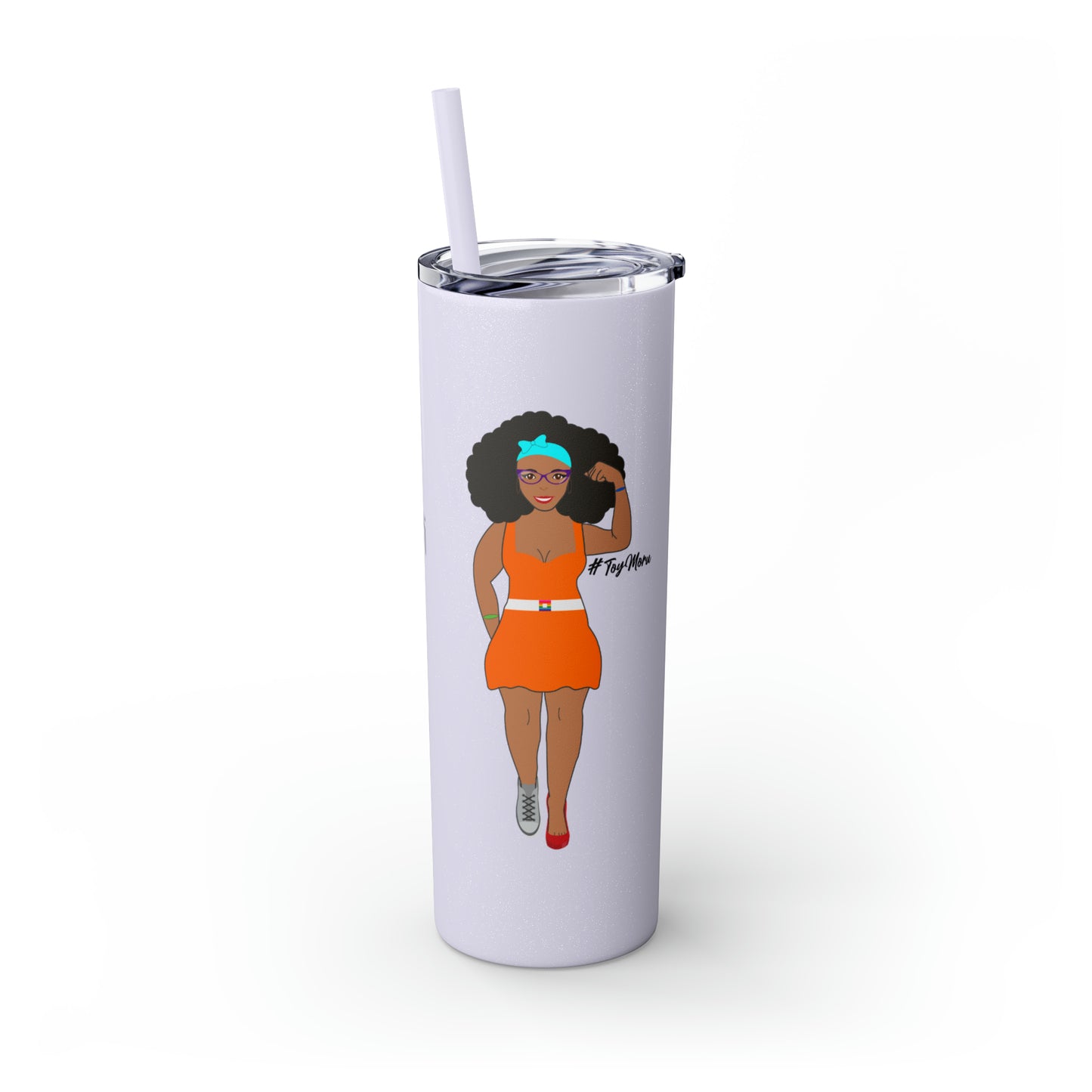 Skinny Tumbler with Straw, 20oz