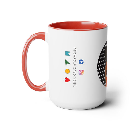 Two-Tone Coffee Mugs, 15oz