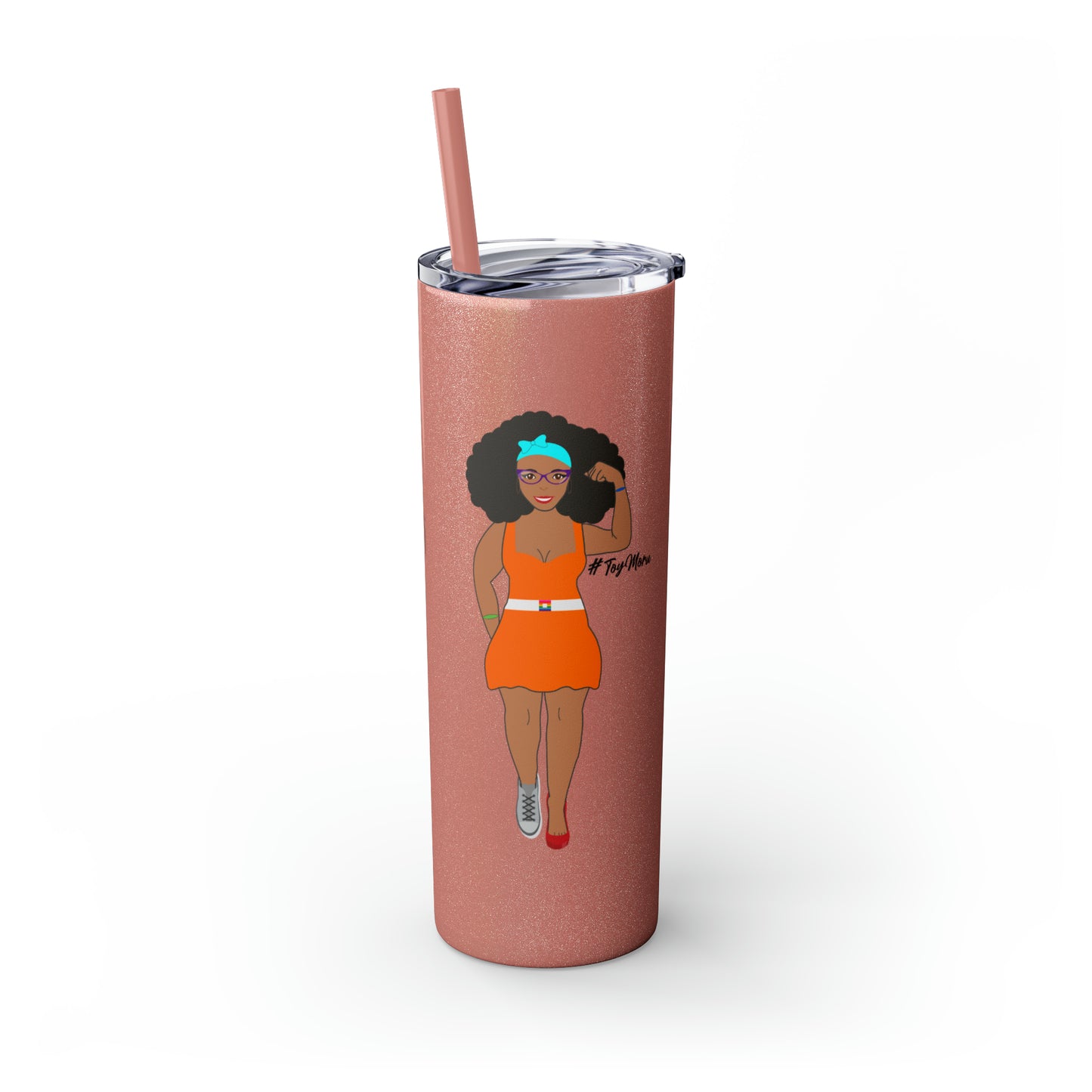 Skinny Tumbler with Straw, 20oz