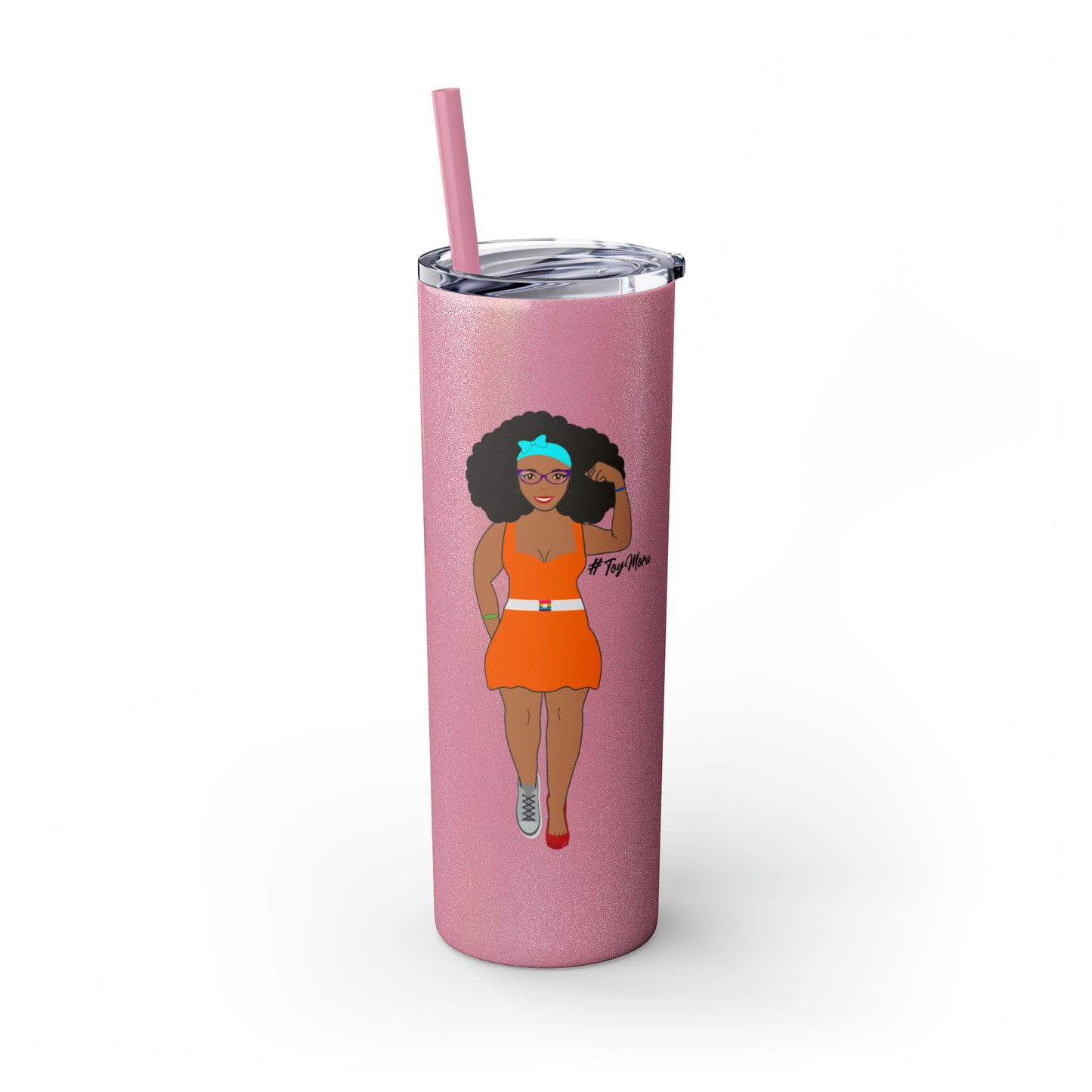 Skinny Tumbler with Straw, 20oz