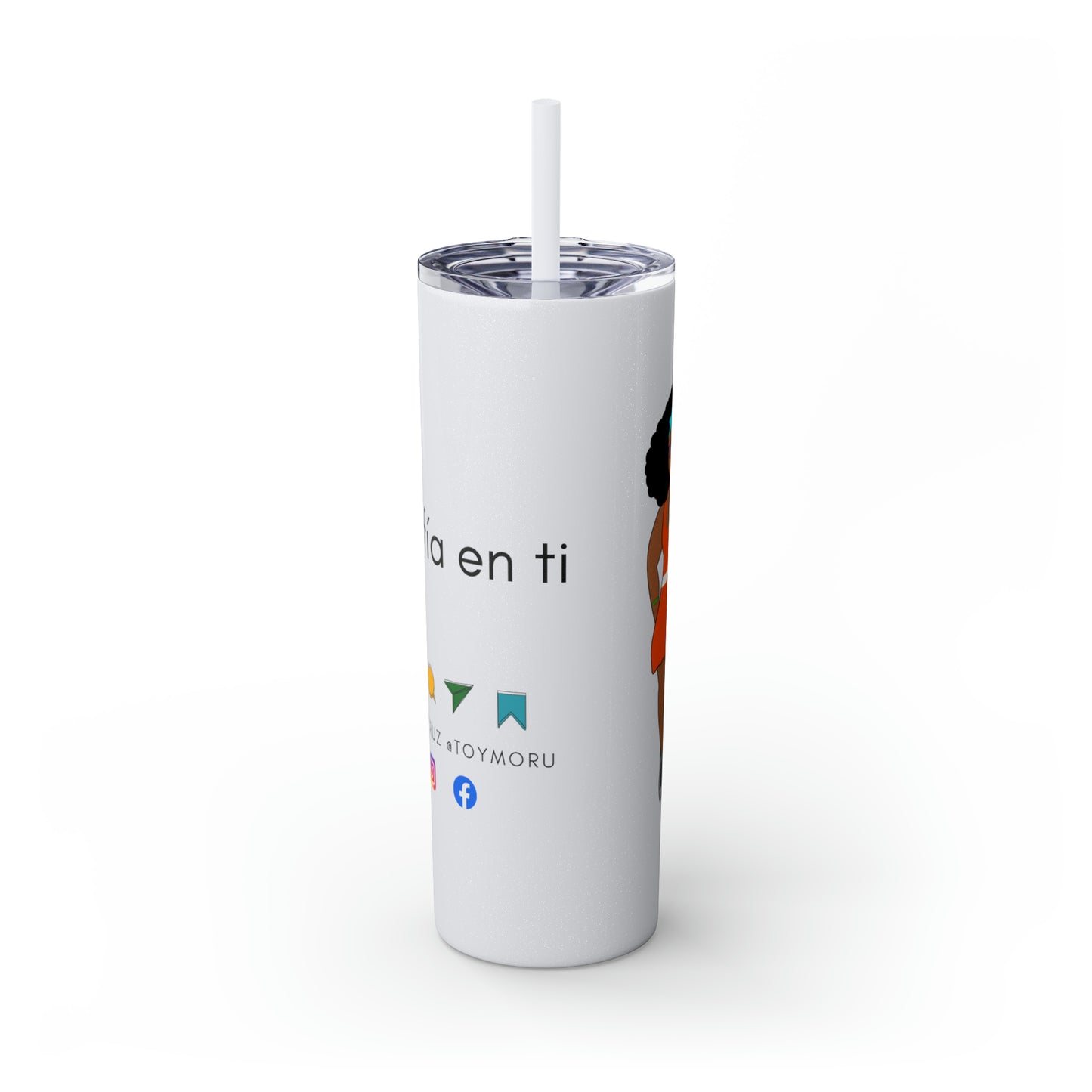 Skinny Tumbler with Straw, 20oz