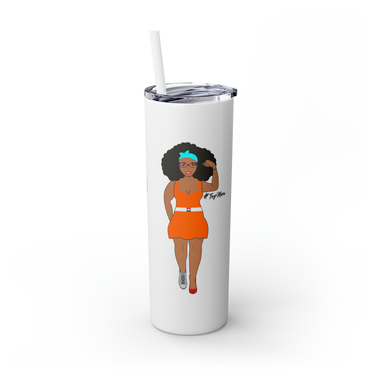 Skinny Tumbler with Straw, 20oz