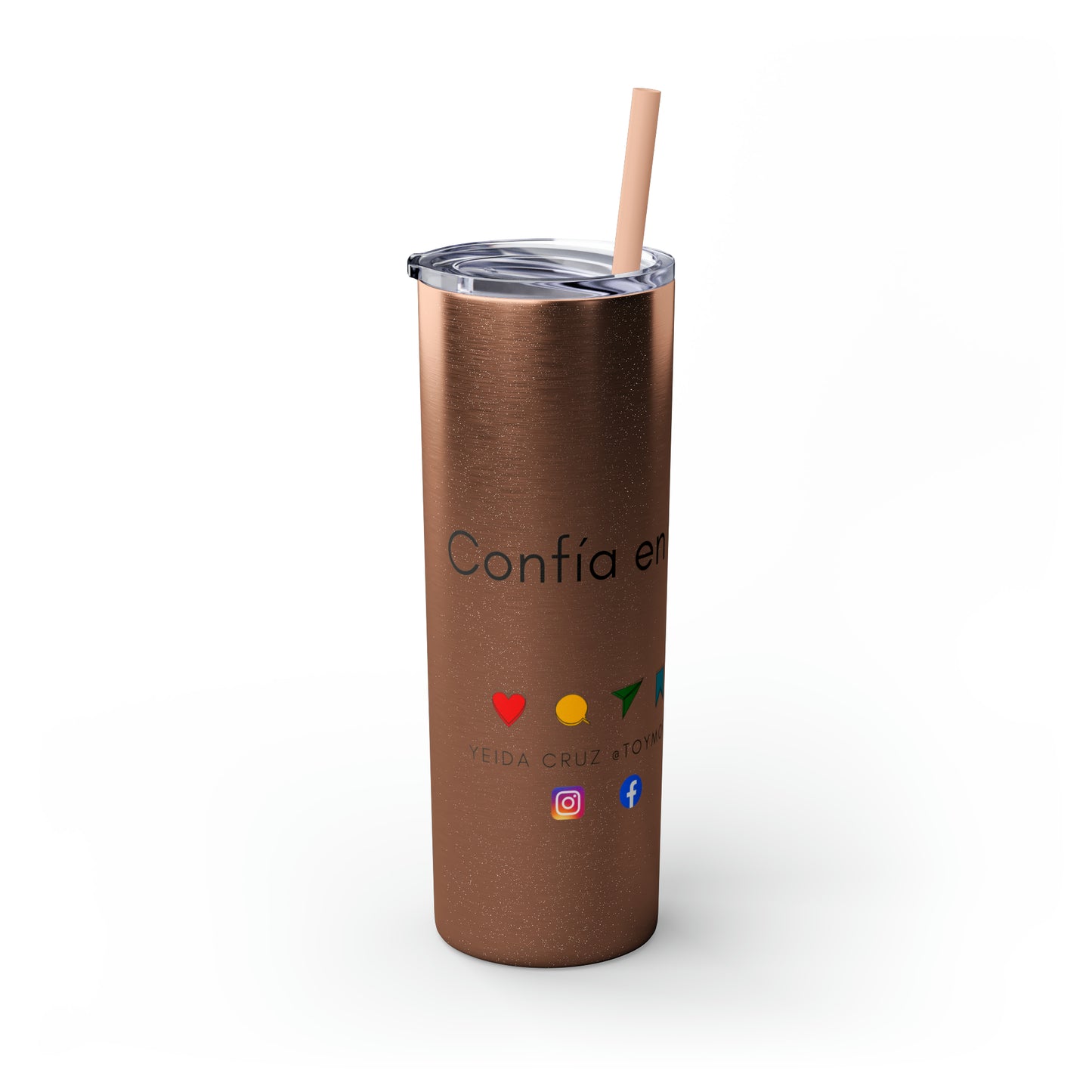 Skinny Tumbler with Straw, 20oz