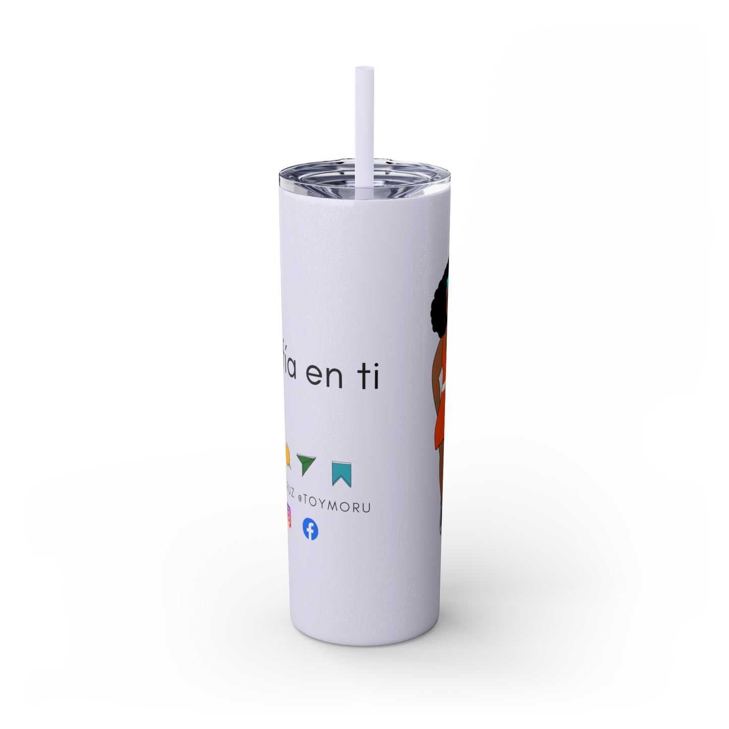 Skinny Tumbler with Straw, 20oz