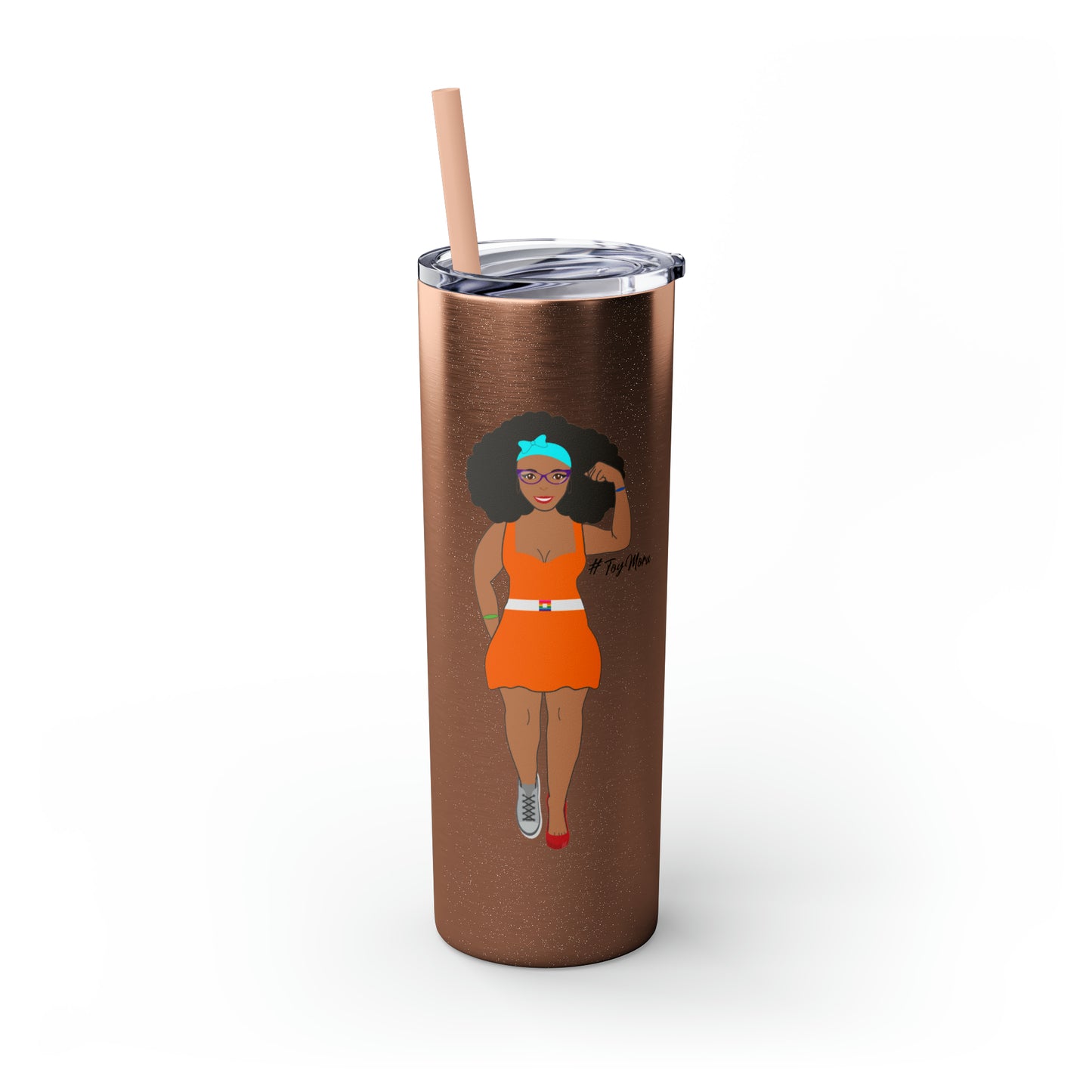 Skinny Tumbler with Straw, 20oz