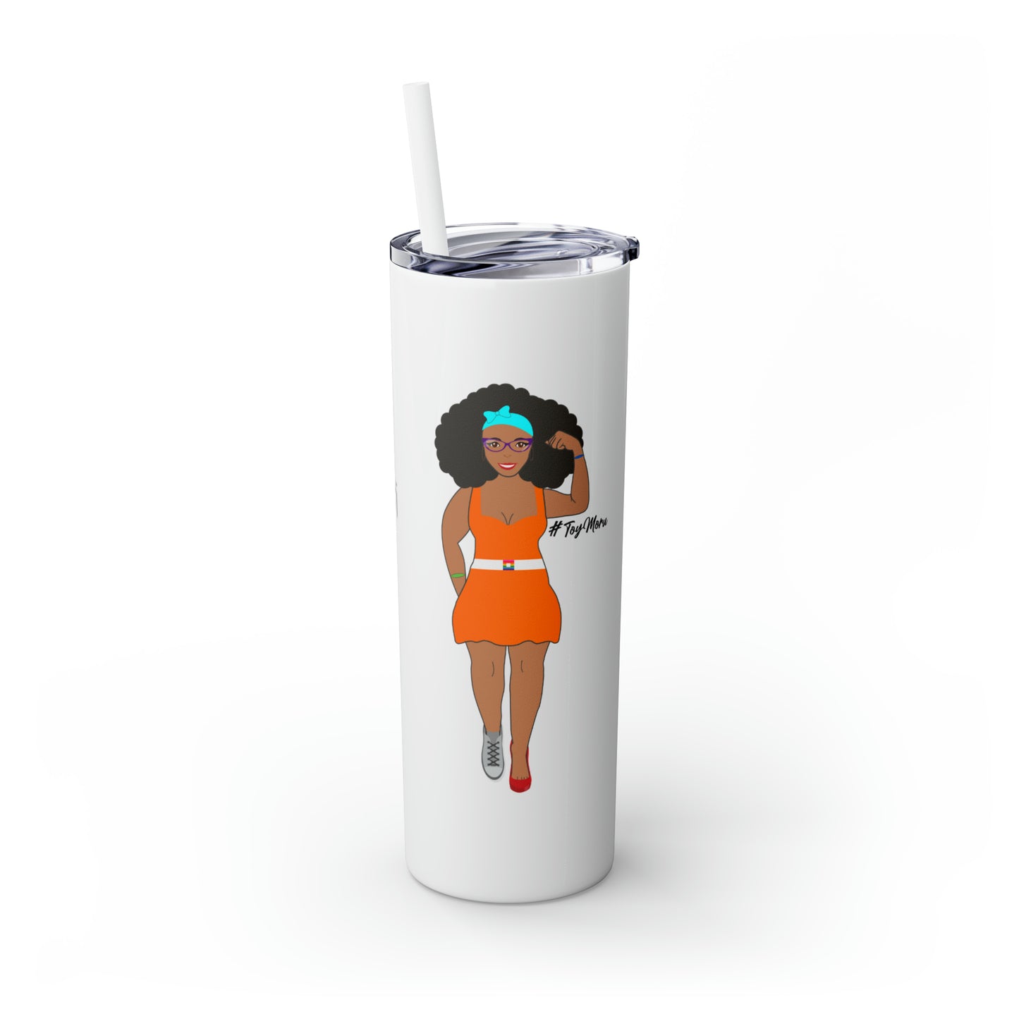 Skinny Tumbler with Straw, 20oz