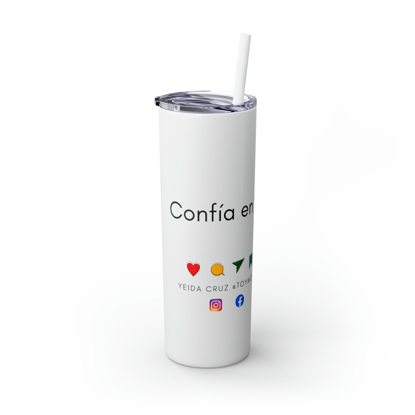 Skinny Tumbler with Straw, 20oz