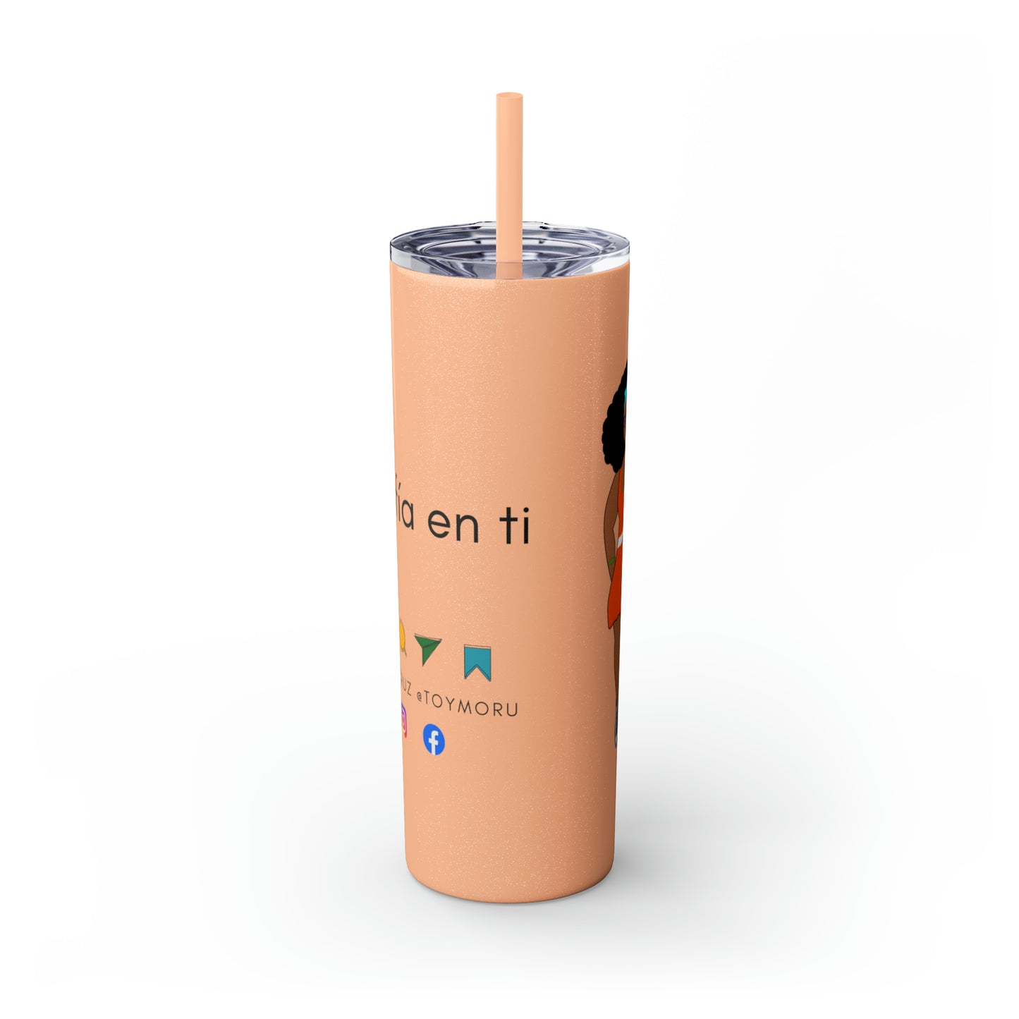 Skinny Tumbler with Straw, 20oz