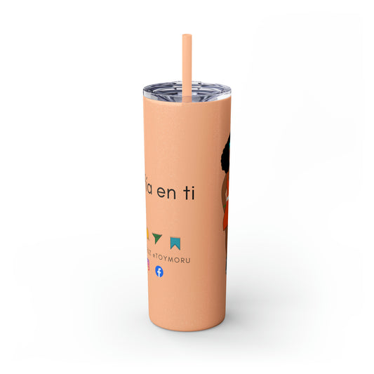 Skinny Tumbler with Straw, 20oz