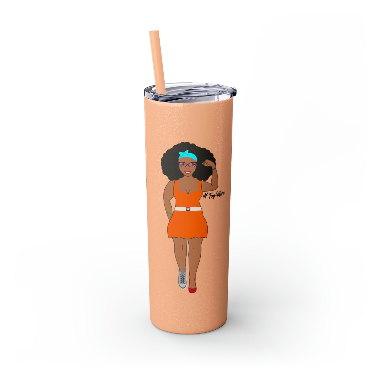 Skinny Tumbler with Straw, 20oz